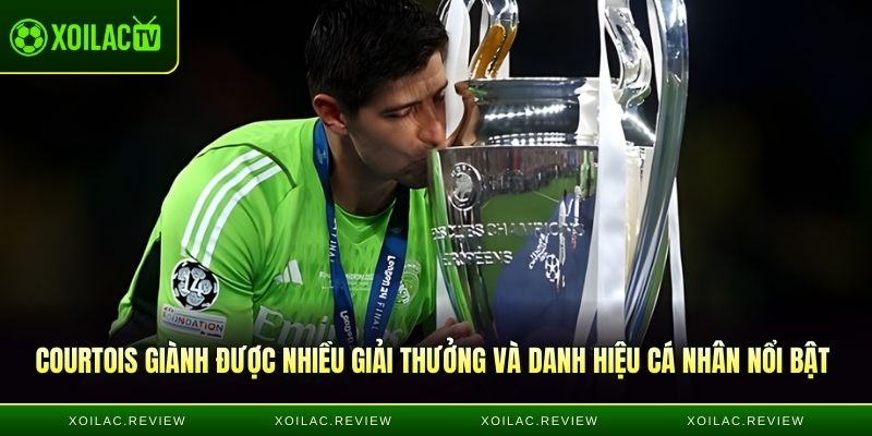 Courtois giành được nhiều giải thưởng và danh hiệu cá nhân nổi bật