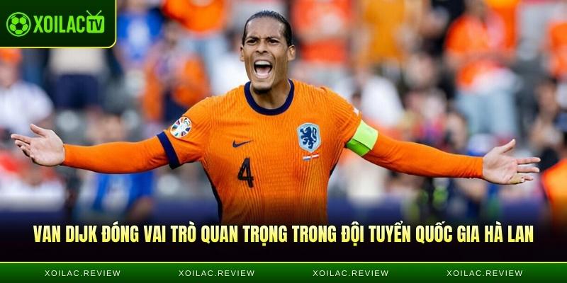 Virgil Van Dijk đóng vai trò quan trọng trong đội tuyển quốc gia Hà Lan